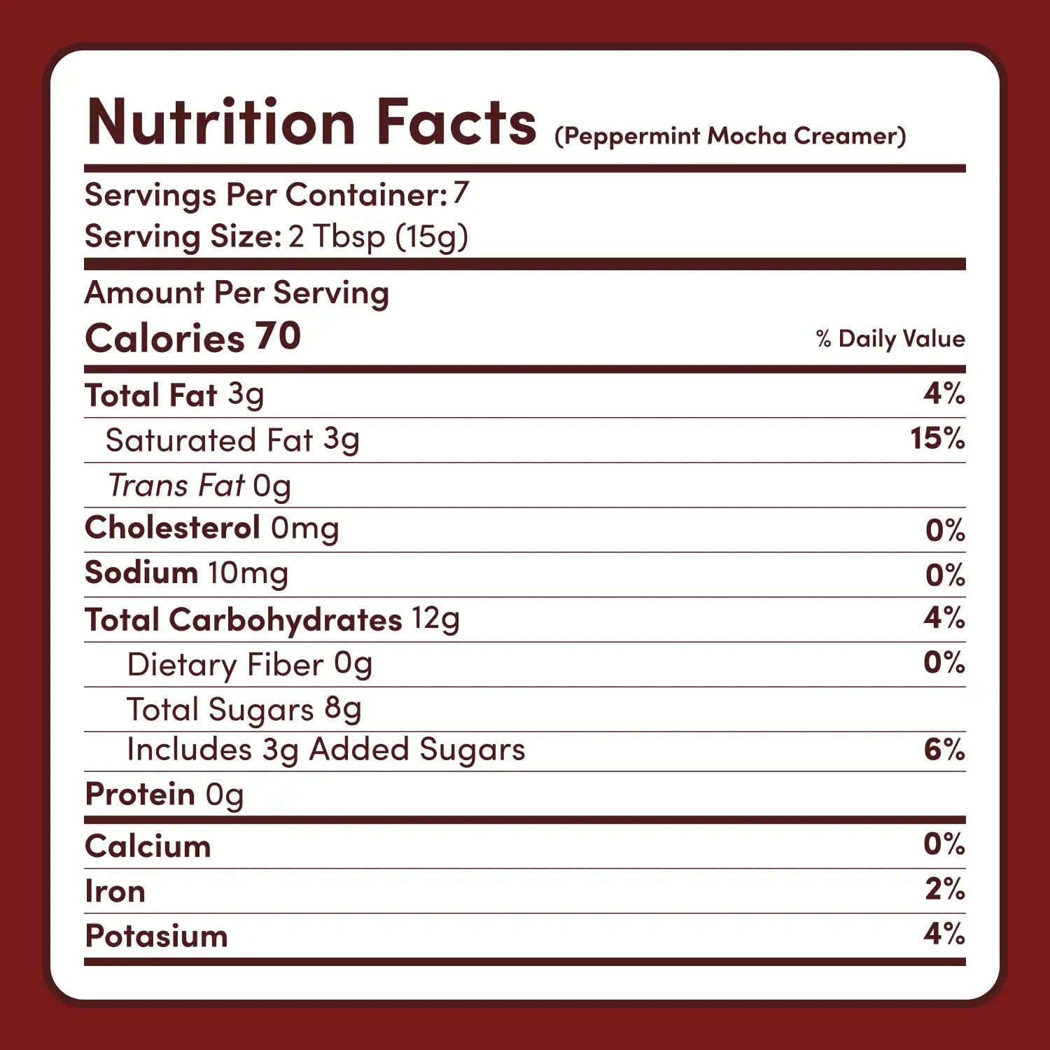Peppermint Mocha Creamer Add-On (SPECIAL PRICING) H6