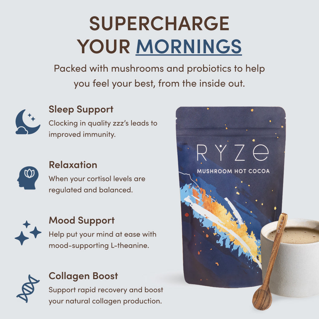 RYZE Nighttime Mushroom Cocoa Starter Bag C7
