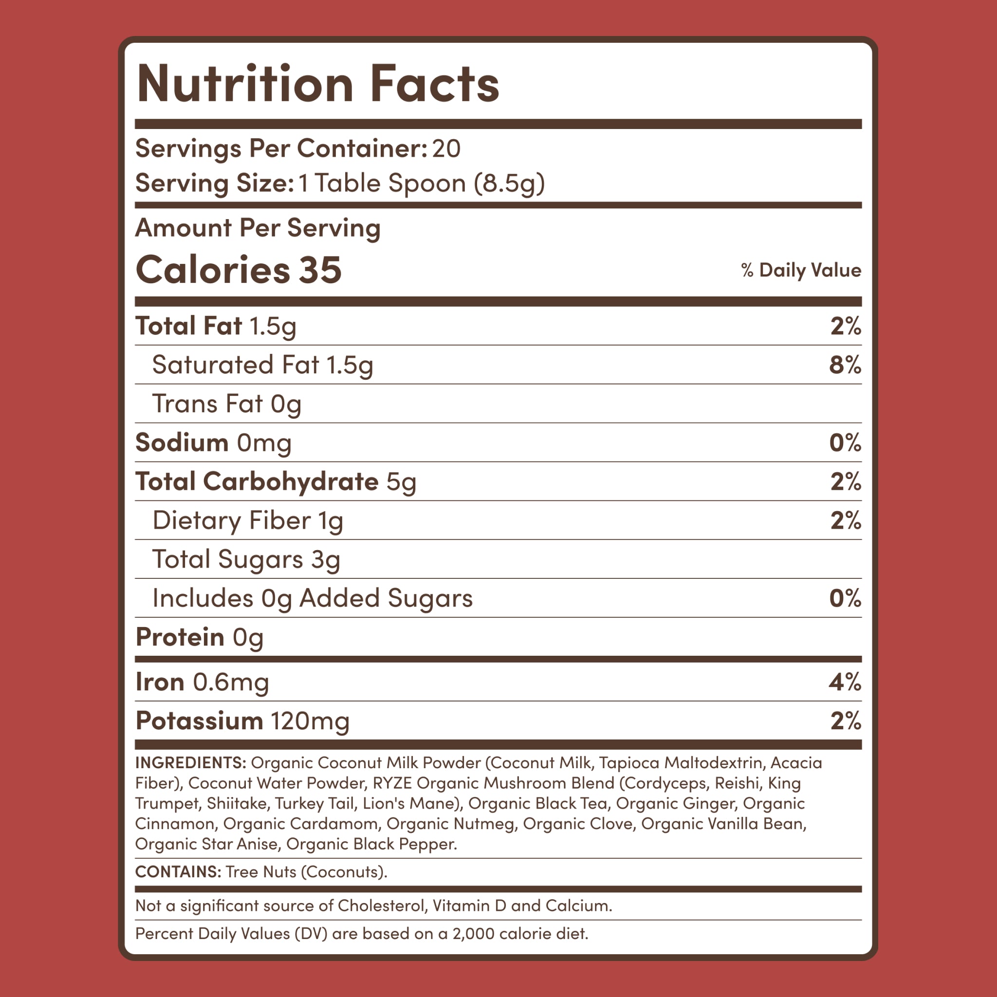 RYZE Mushroom Chai — Organic Instant Chai with Reishi & Organic Black Tea, 20 Servings P5