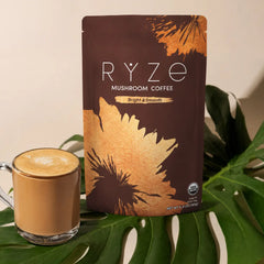 RYZE Mushroom Coffee — Organic Instant Coffee with Cordyceps & Reishi, 30 Servings Q2