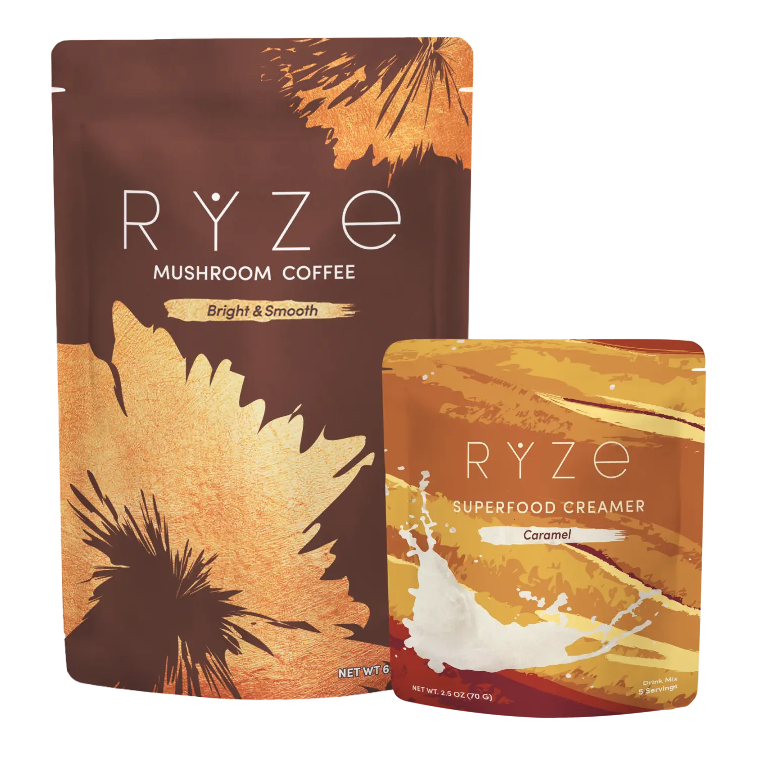 Mushroom Coffee + Caramel Creamer Set H7