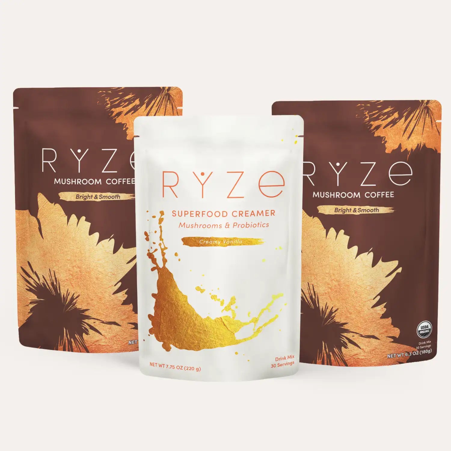 RYZE Starter Gift Set (2 Coffees + 1 Creamer) C4
