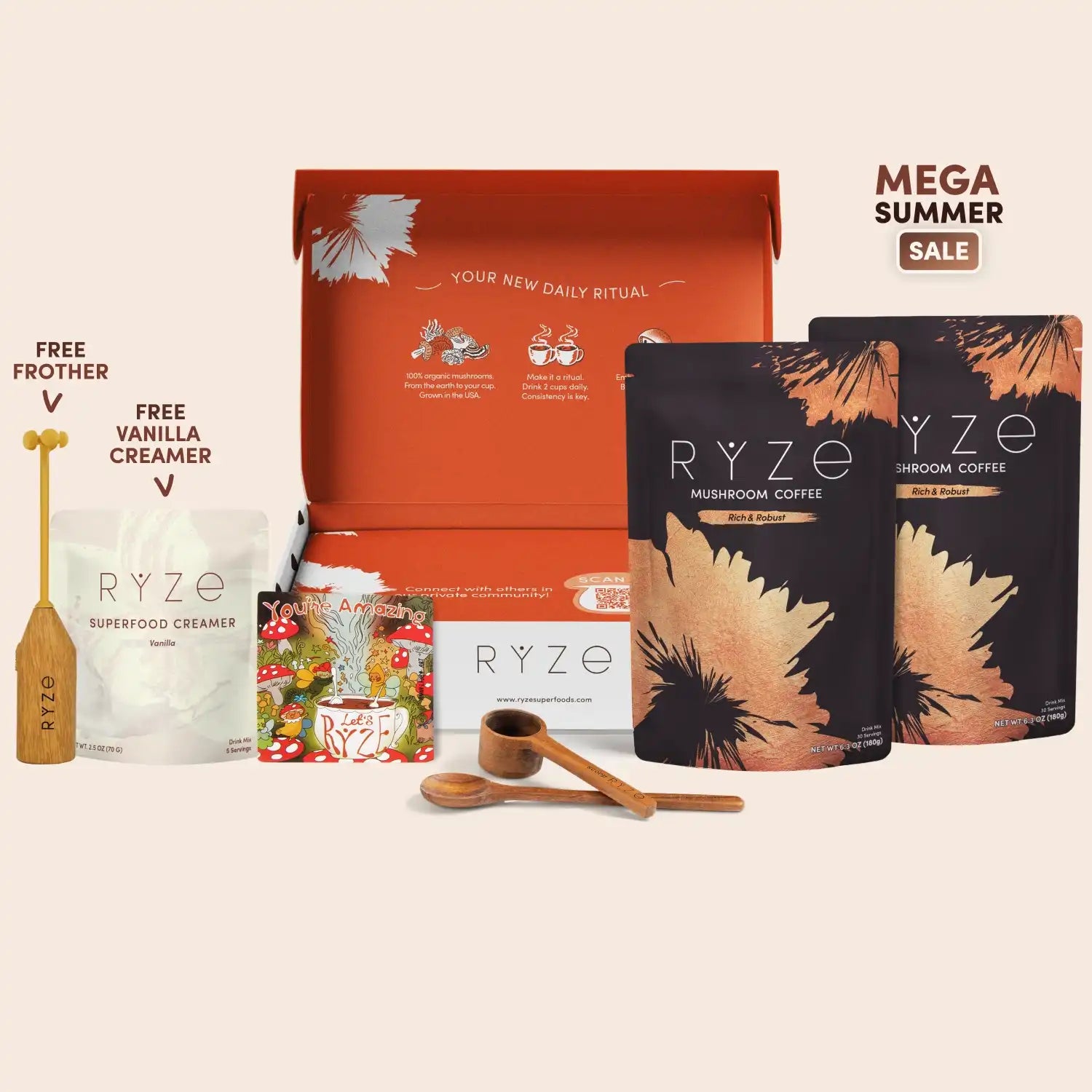 Mushroom Coffee Dark Roast Starter Kit (60 servings) A4