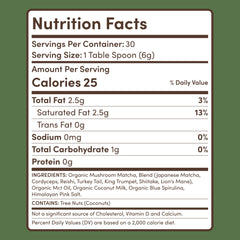 RYZE Mushroom Matcha — Organic Instant Matcha Latte with Lion's Mane & King Trumpet, 30 Servings L5