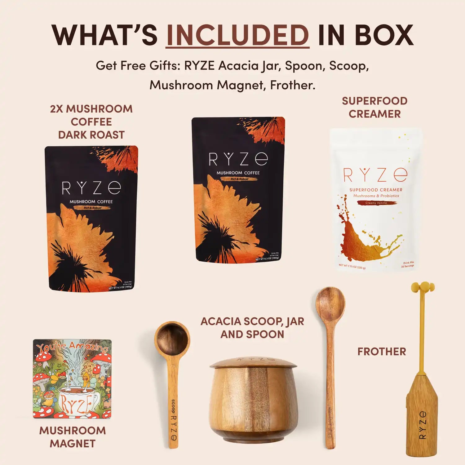 Mushroom Coffee Ritual Set B6