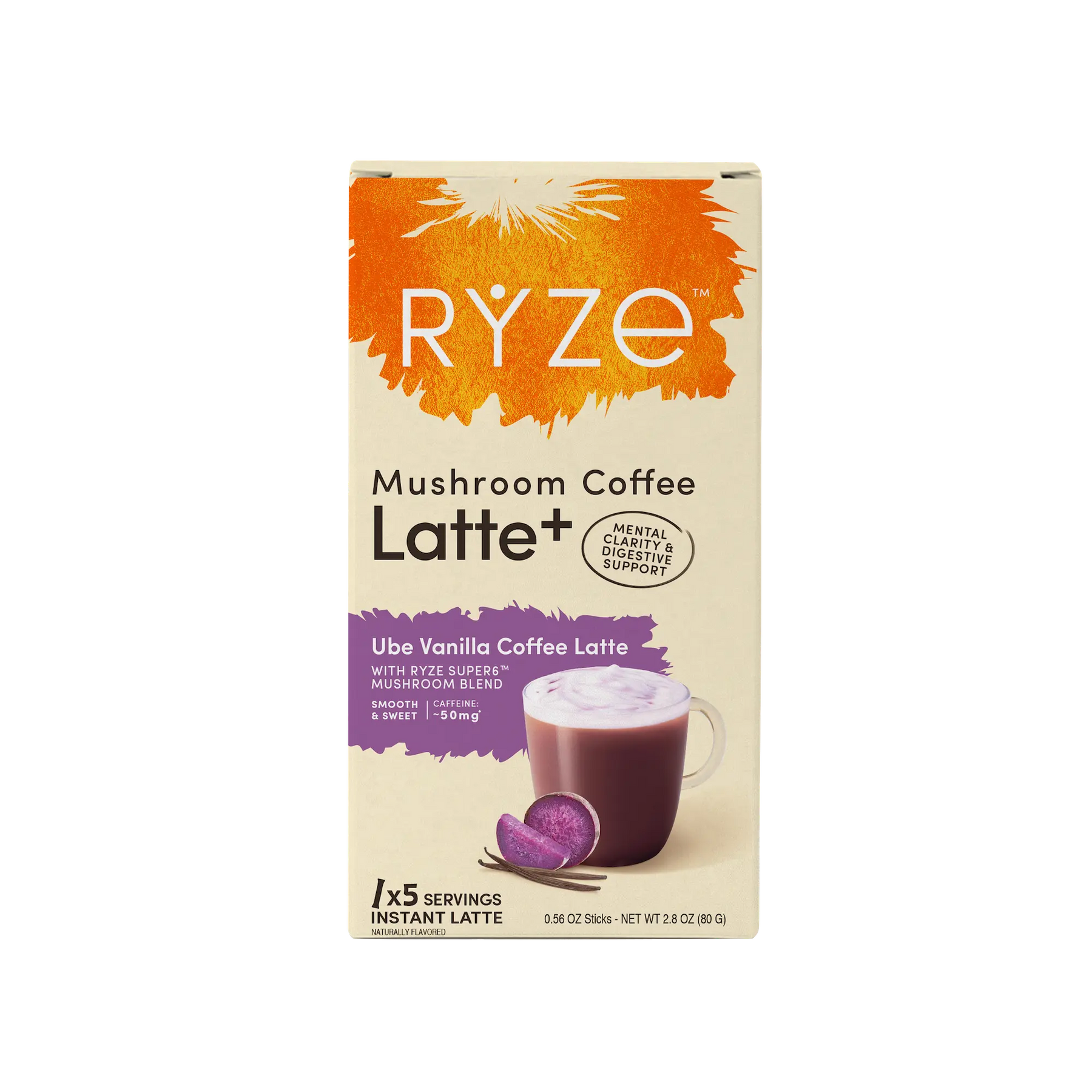 Ube Vanilla Coffee Latte Carton B7