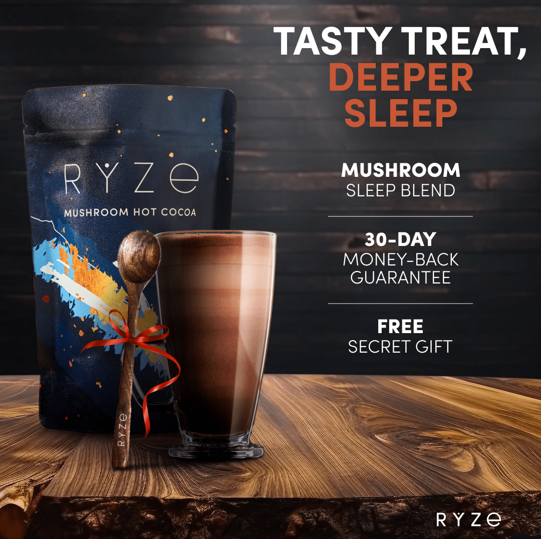 RYZE Hot Cocoa - with 6 Sleep Superfoods to Help Fall Asleep and Stay Asleep T7