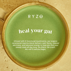 RYZE Mushroom Matcha - with 6 Organic Adaptogenic Mushrooms Grown In USA and Ceremonial-Grade Japanese Matcha P7