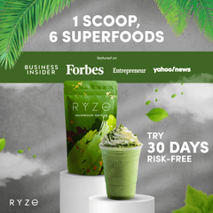 RYZE Mushroom Matcha - with 6 Organic Adaptogenic Mushrooms Grown In USA and Ceremonial-Grade Japanese Matcha P7