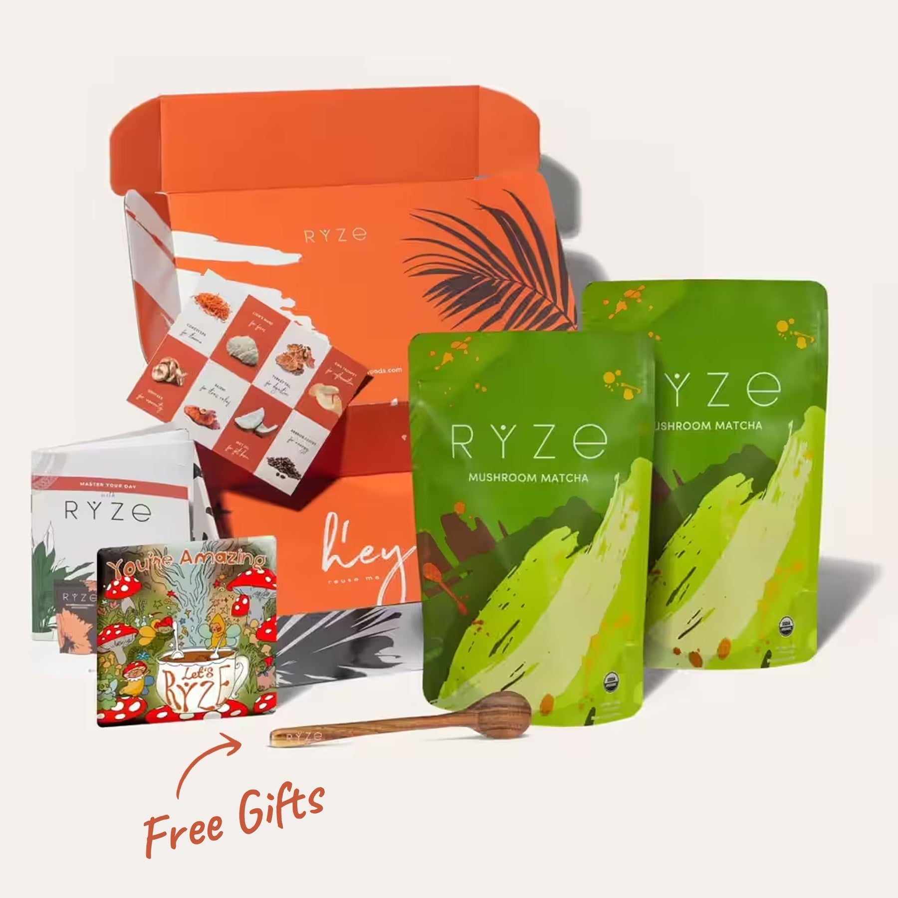 RYZE Organic Mushroom Matcha Starter Kit (60 servings) A7