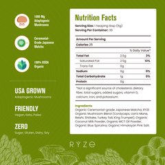 RYZE Organic Mushroom Matcha Starter Kit (60 servings) A7